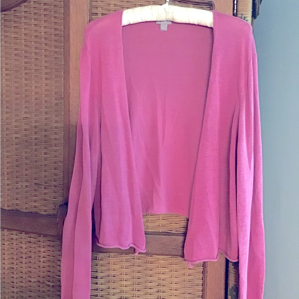 J. Jill open front sweater in Rose pink. Size L( fits M) very good condition.
